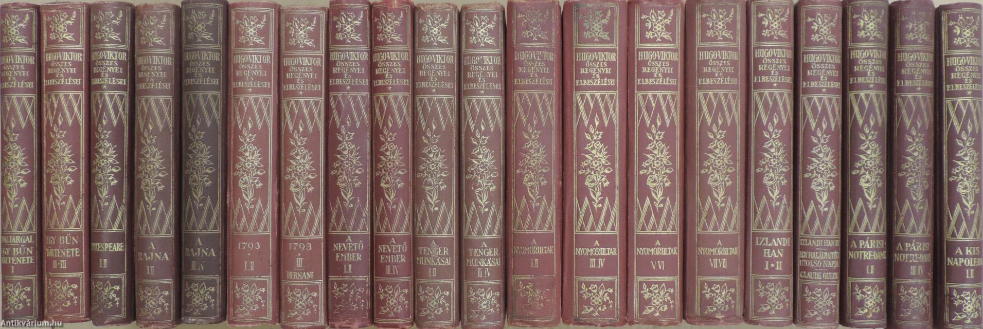 Hugo Victor összes regényei és elbeszélései 1-20.
