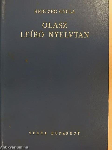 Olasz leíró nyelvtan