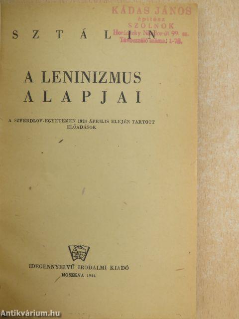 A leninizmus alapjai