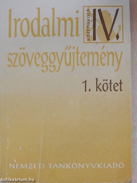 Irodalmi szöveggyűjtemény IV/1.