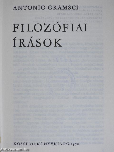 Filozófiai írások