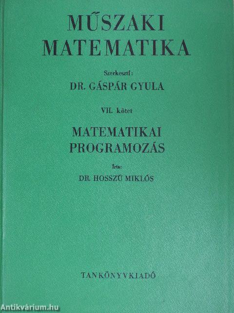 Műszaki matematika VII.