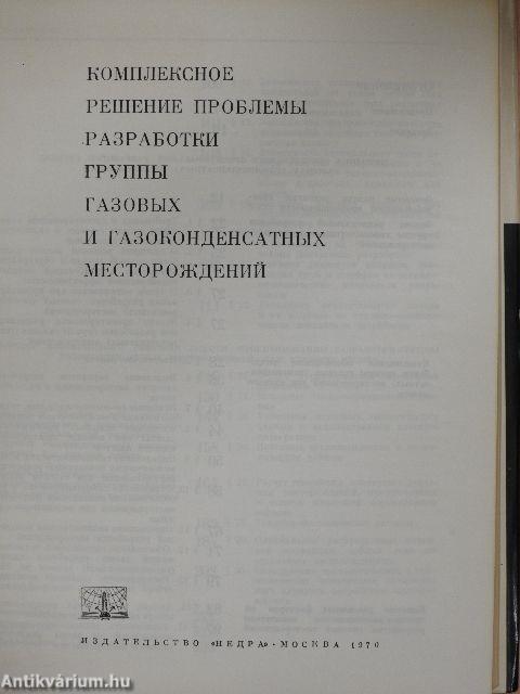 Átfogó megoldást a gáz- és gázkondenzációs mezők egy csoportjának fejlesztésére (orosz nyelvű)