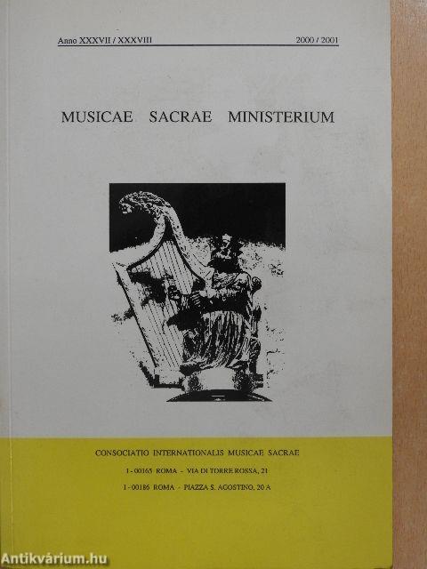 Musicae Sacrae Ministerium 2000/2001