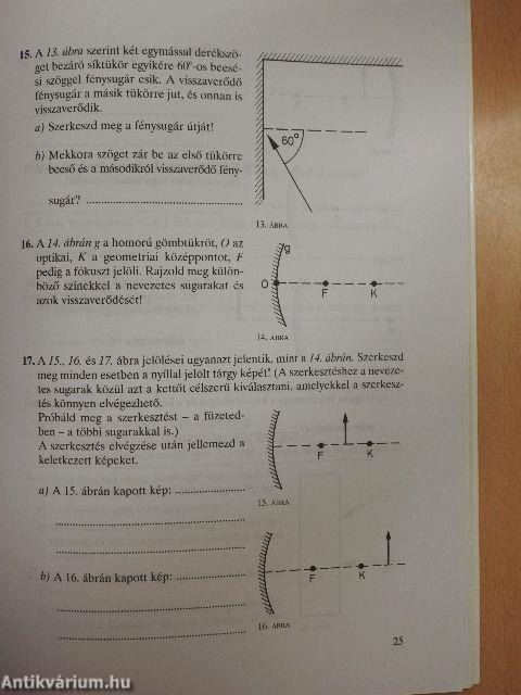 Fizika munkafüzet és feladatlap 10.