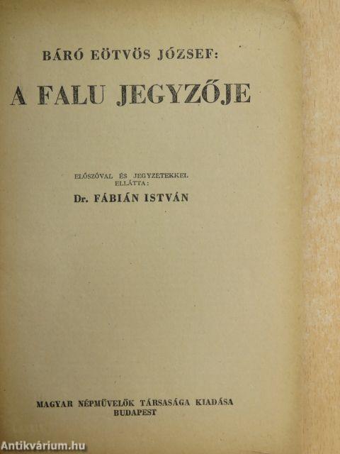 A falu jegyzője