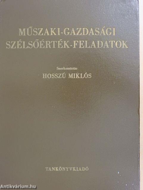 Műszaki-gazdasági szélsőérték-feladatok