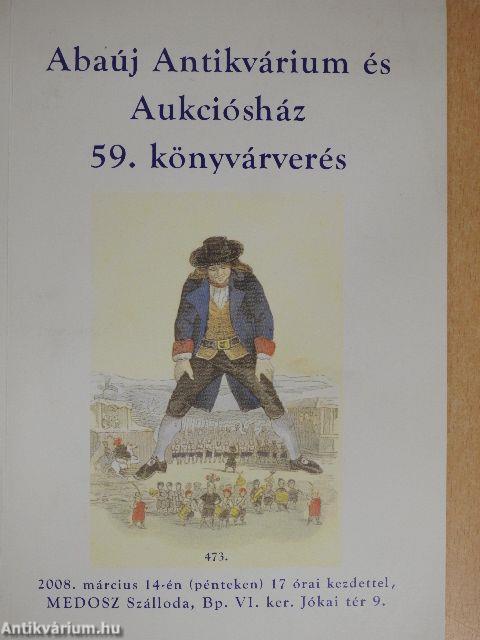 Abaúj Antikvárium és Aukciósház 59. könyvárverés