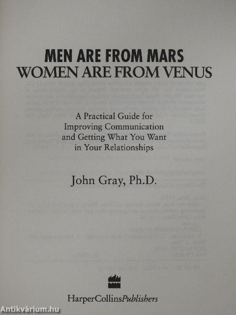 Men Are from Mars, Women Are from Venus