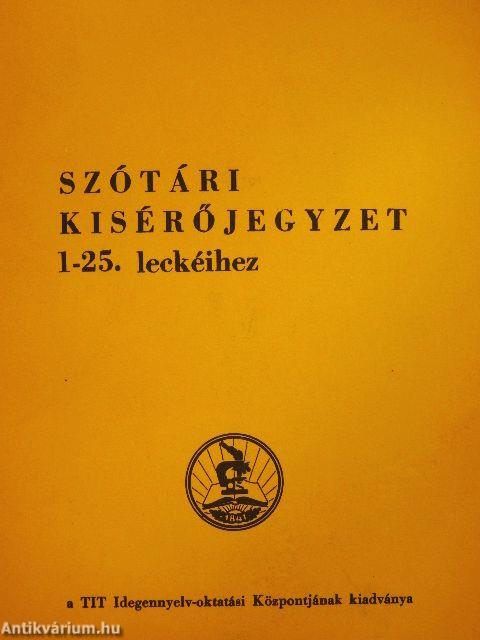 Szótári kísérőjegyzet