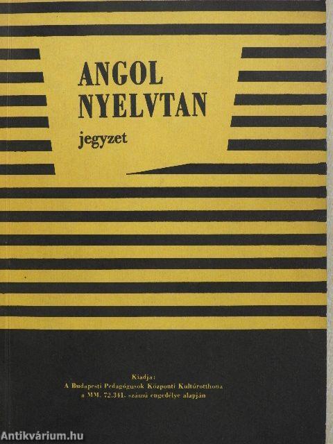 Angol nyelvtan