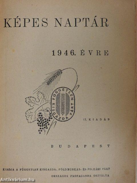 Képes naptár 1946. évre