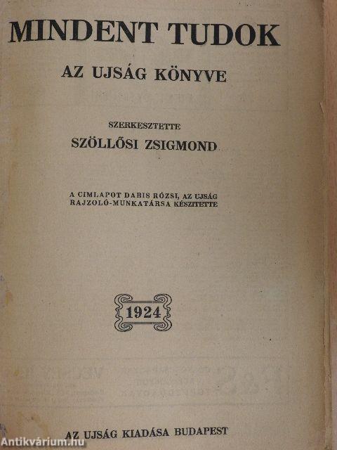 Mindent Tudok 1924.