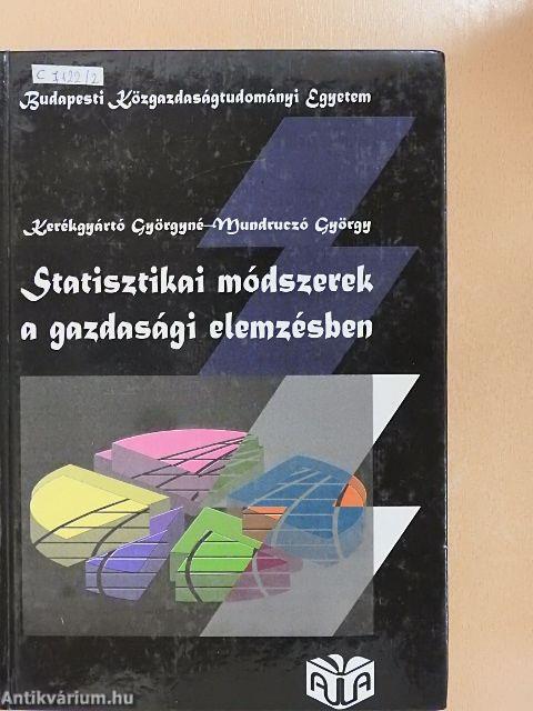 Statisztikai módszerek a gazdasági elemzésben 