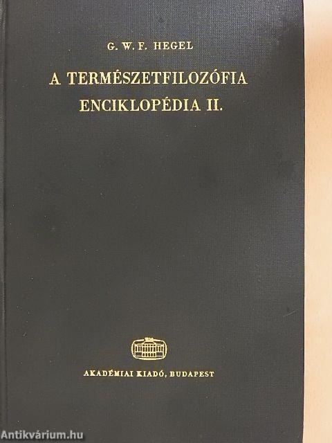 A filozófiai tudományok enciklopédiájának alapvonalai II.