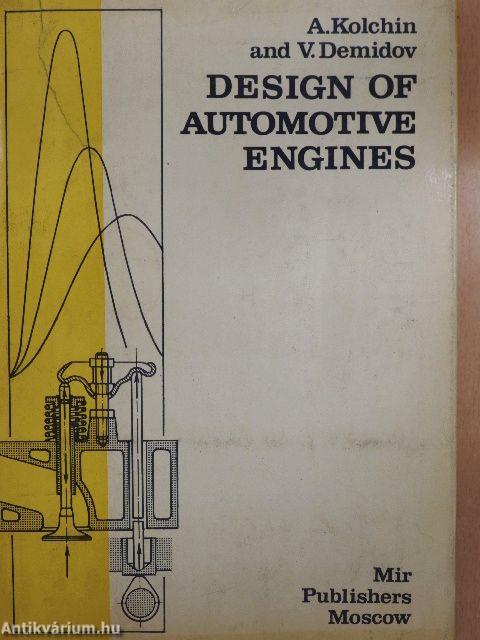 Design of Automotive Engines