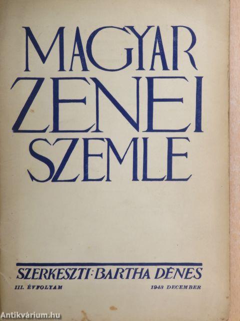 Magyar Zenei Szemle 1943. december