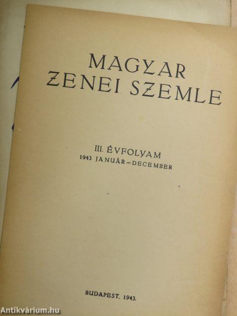 Magyar Zenei Szemle 1943. december