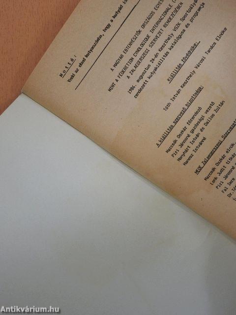 Országos CAC Kutyakiállítás Katalógus és Program 