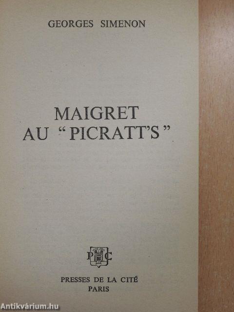 Maigret au "Picratt's"