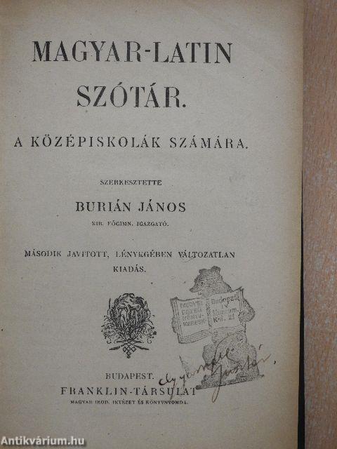 Magyar-latin szótár