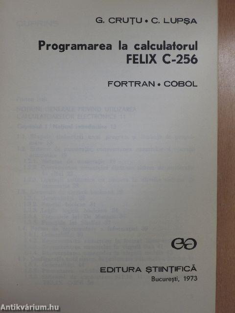 Programarea la calculatorul FELIX C-256