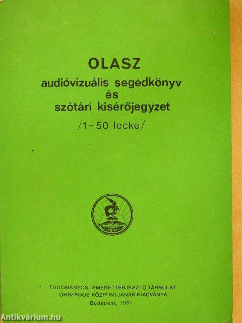 Olasz audióvizuális segédkönyv és szótári kísérőjegyzet