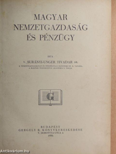 Magyar nemzetgazdaság és pénzügy I. (rossz állapotú)