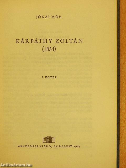 Kárpáthy Zoltán I-II.