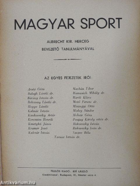 Magyar sport (rossz állapotú)