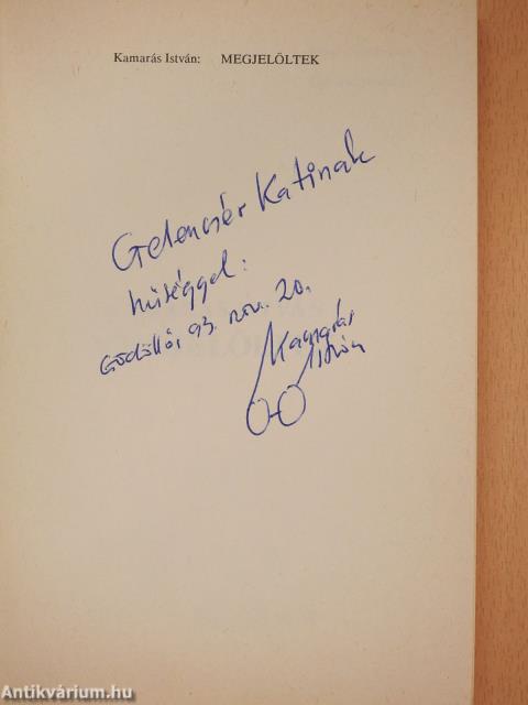 Megjelöltek (dedikált példány)