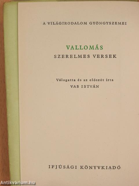 Vallomás (dedikált példány)