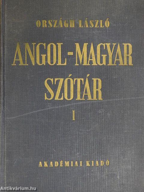 Angol-magyar szótár I-II.