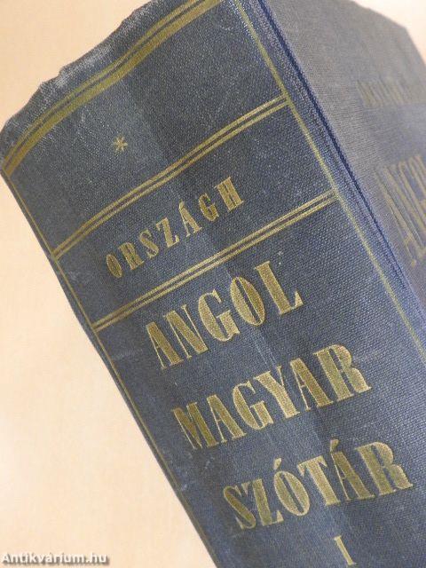 Angol-magyar szótár I-II.