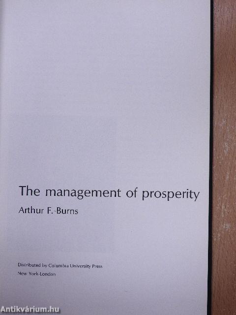 The Management of prosperity