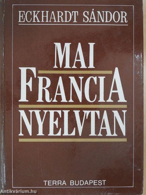 Mai francia nyelvtan