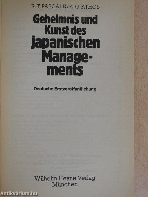 Geheimnis und Kunst des japanischen Managements