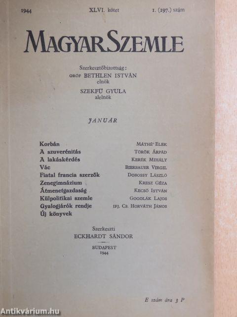 Magyar Szemle 1944. január