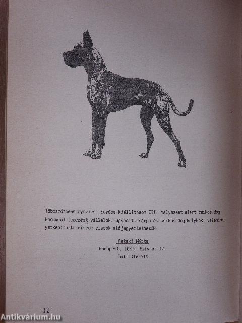 Országos CAC Kutyakiállítás Katalógus és Program 