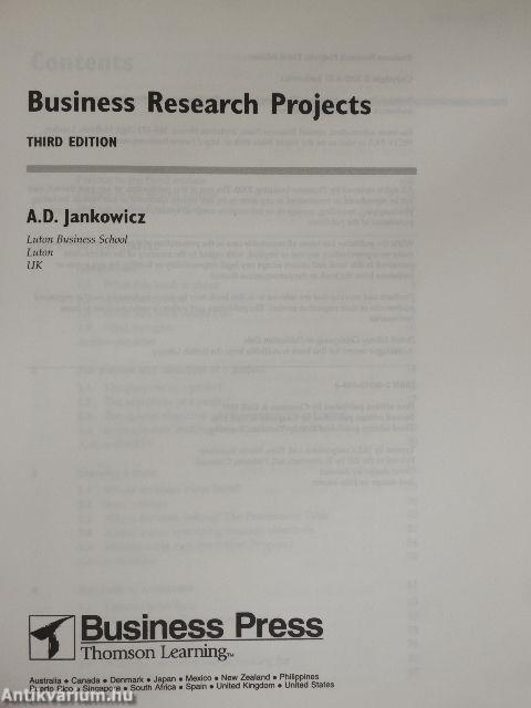 Business Research Projects