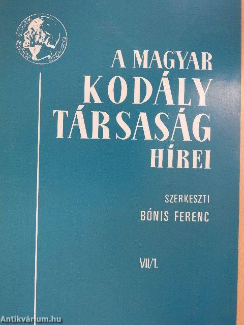 A Magyar Kodály Társaság Hírei 1984. július