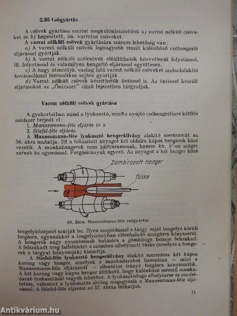 Fémipari anyag- és gyártásismeret II.