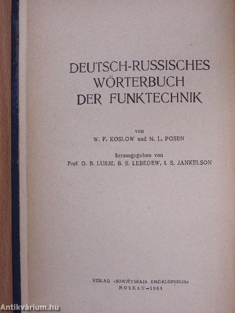 Deutsch-Russisches Wörterbuch der Funktechnik