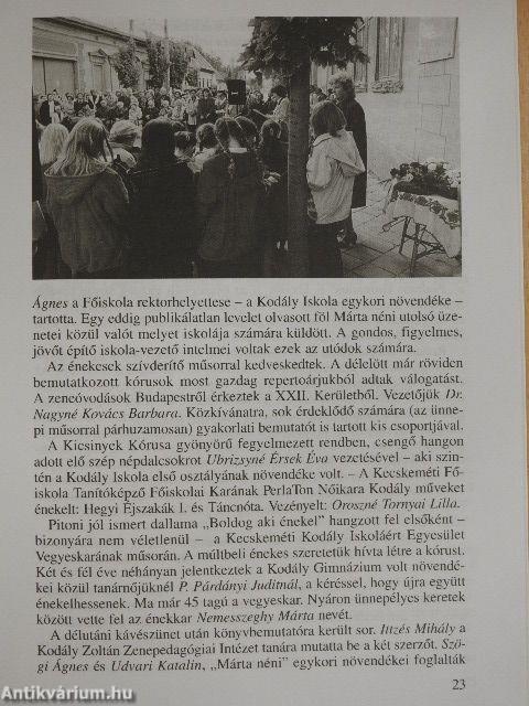 A Magyar Kodály Társaság Hírei 2003/3.