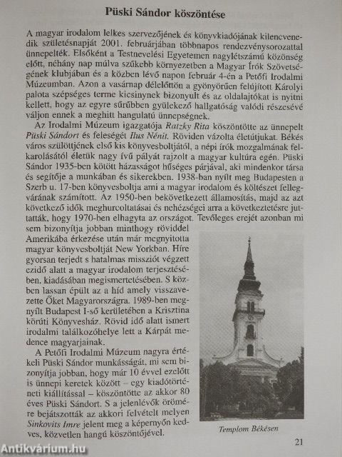 A Magyar Kodály Társaság Hírei 2001/1.