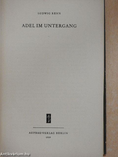 Adel im Untergang