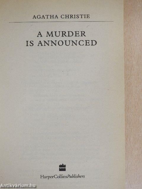 A Murder is Announced