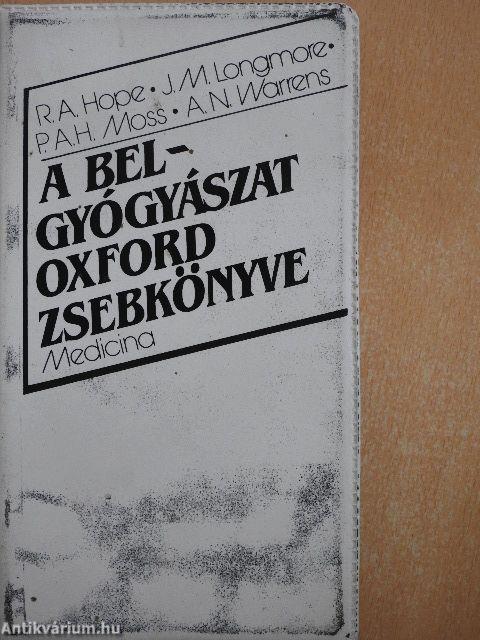 A belgyógyászat oxford zsebkönyve