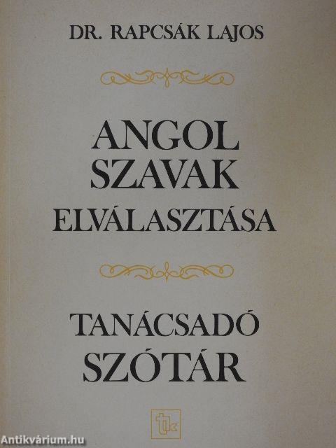 Angol szavak elválasztása