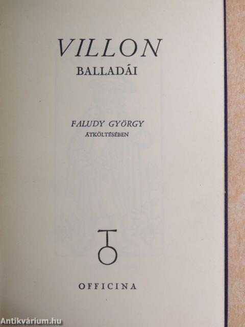 Villon balladái Faludy György átköltésében